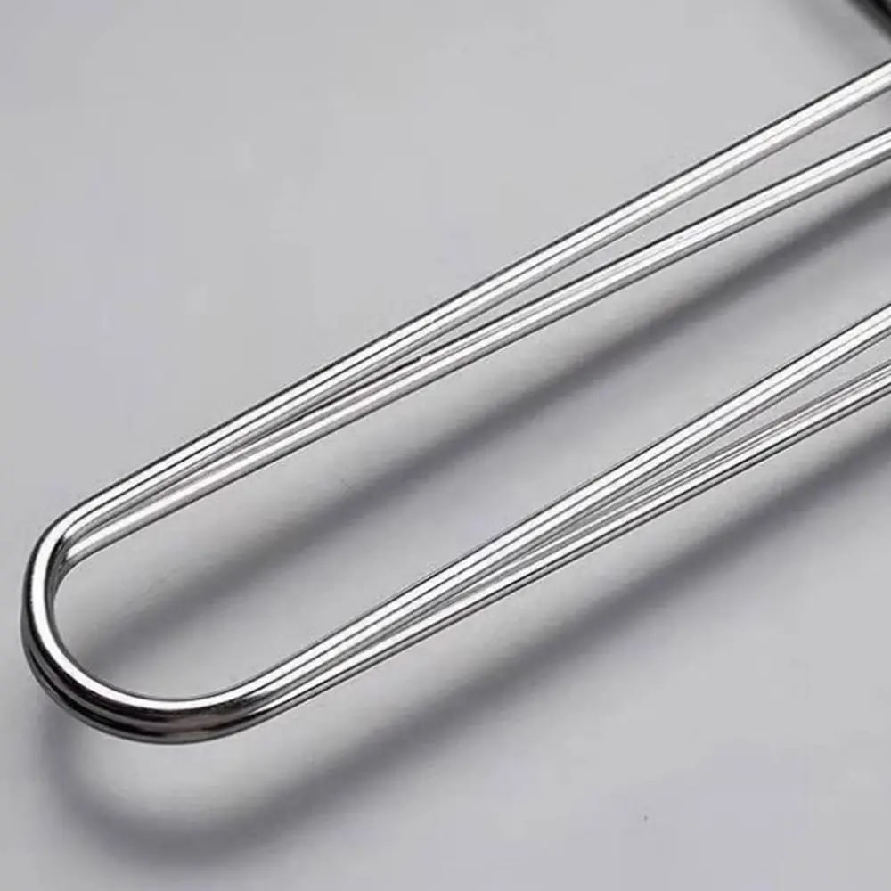 Metal Double-Sided Fish and Meat Grilling Rack with Handle, Multiple Sizes