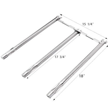 LEENKEA Grill Burner Replacement Set, 304 Stainless Steel, 4 Piece, for