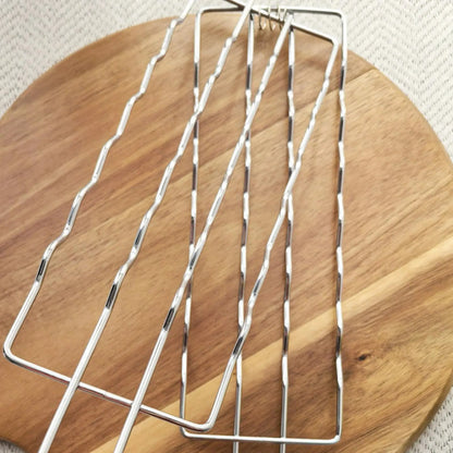 Stainless Steel Hot Dog Grill Basket, 49cm BBQ Sausage Rack