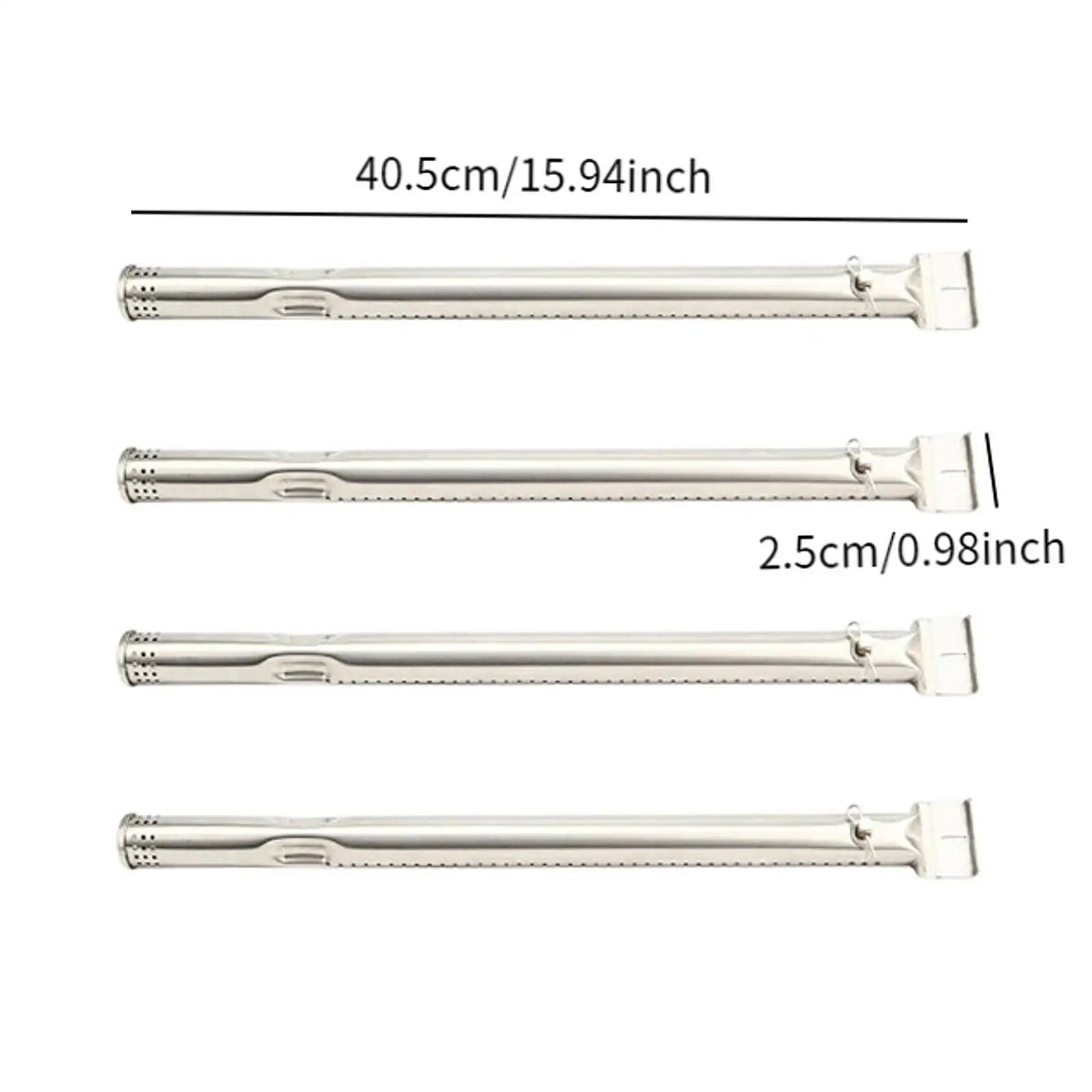 Gas Grill Tube Burners, Stainless Steel, 40.5 x 2.5 cm, Charbroil 468200215
