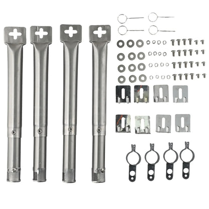 LEENKEA 4-Piece Stainless Steel Adjustable Gas BBQ Tube Burners 30-45cm