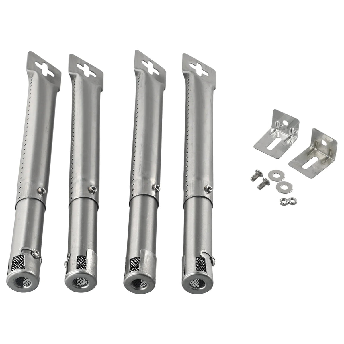 LEENKEA 4-Piece Stainless Steel Adjustable Gas BBQ Tube Burners 30-45cm