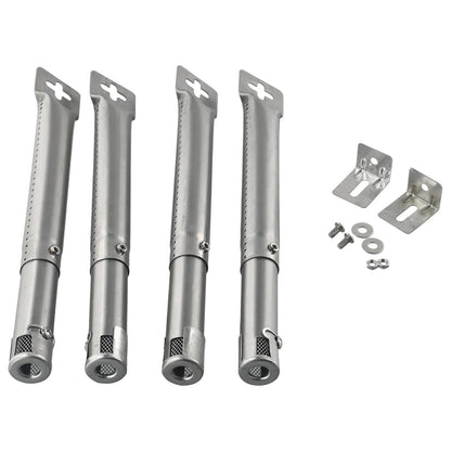 LEENKEA 4-Piece Stainless Steel Adjustable Gas BBQ Tube Burners 30-45cm