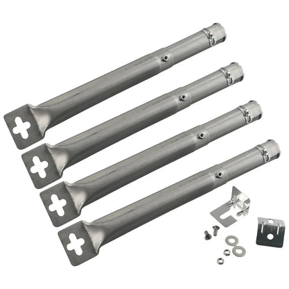 LEENKEA 4-Piece Stainless Steel Adjustable Gas BBQ Tube Burners 30-45cm