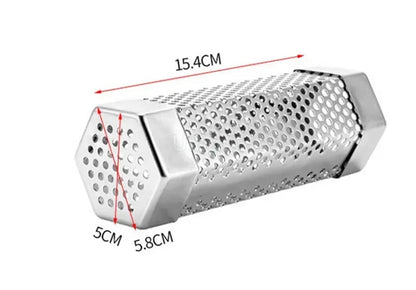 BBQ Smoker Tube in Stainless Steel, 6 or 12 Inch Pellet Smoke Generator