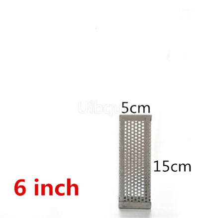 BBQ Smoker Tube in Stainless Steel, 6 or 12 Inch Pellet Smoke Generator - green