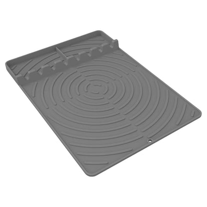 Rubber Grill Mat and Griddle Tool Pad for Ninja FlexFlame, 40.8 x 29.3cm - Grey
