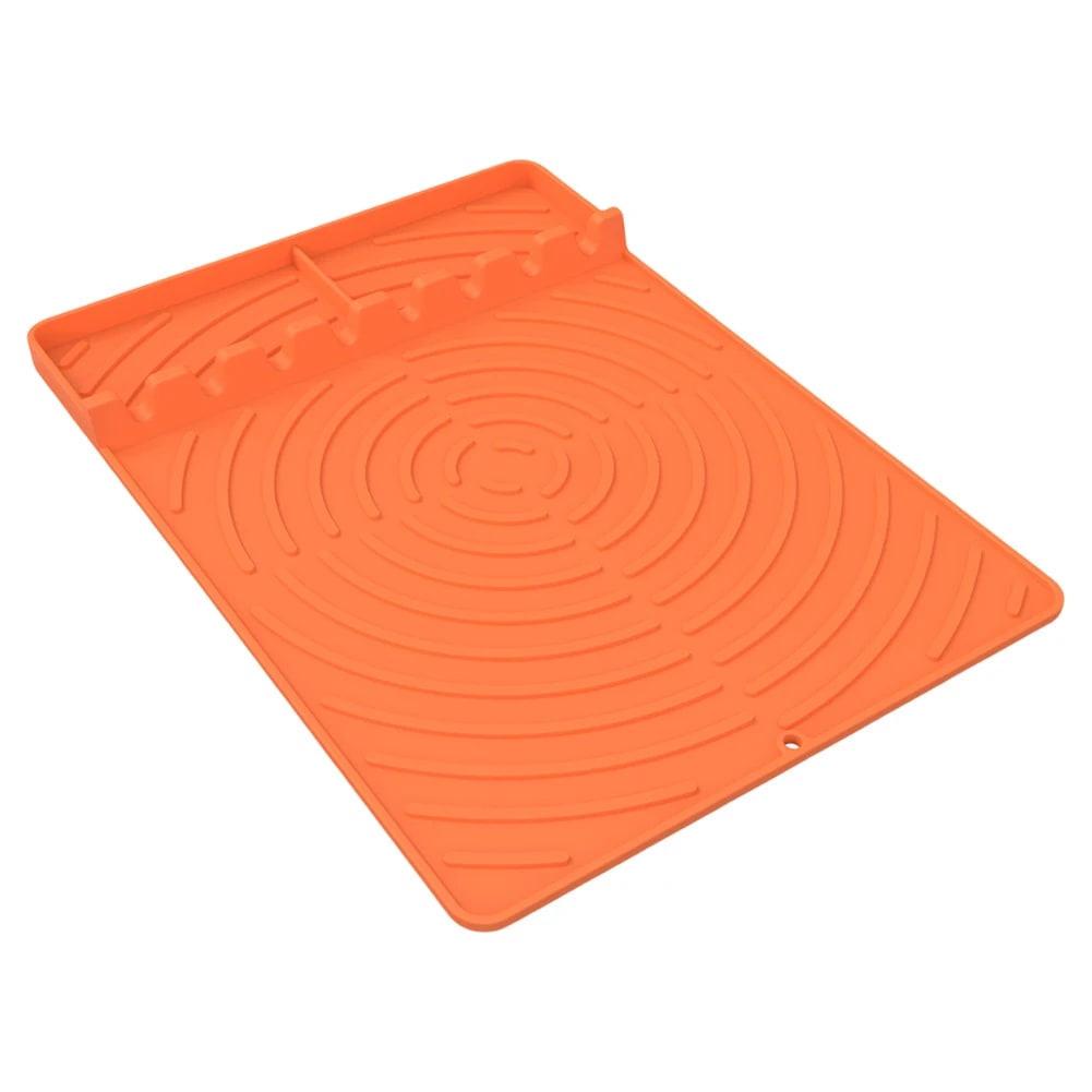 Rubber Grill Mat and Griddle Tool Pad for Ninja FlexFlame, 40.8 x 29.3cm - Orange