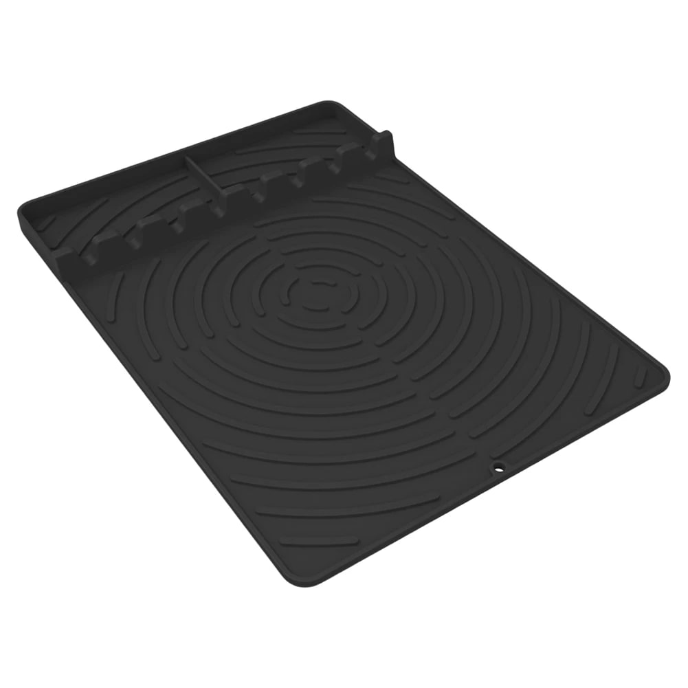 Rubber Grill Mat and Griddle Tool Pad for Ninja FlexFlame, 40.8 x 29.3cm - Black