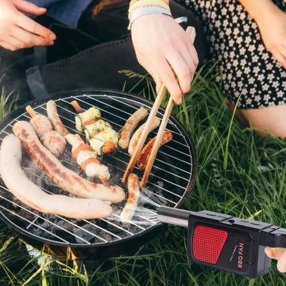 Electric BBQ Fan Air Blower with Stainless Steel Tube, Battery Powered