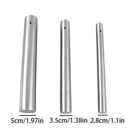 Flat Stainless Steel BBQ Skewers with Storage Tube, Reusable Kebab Grill Sticks