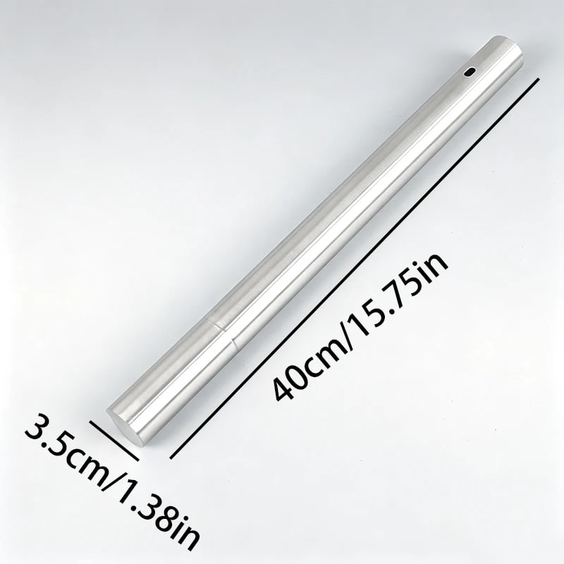 Flat Stainless Steel BBQ Skewers with Storage Tube, Reusable Kebab Grill Sticks - 3.5cmX40cm