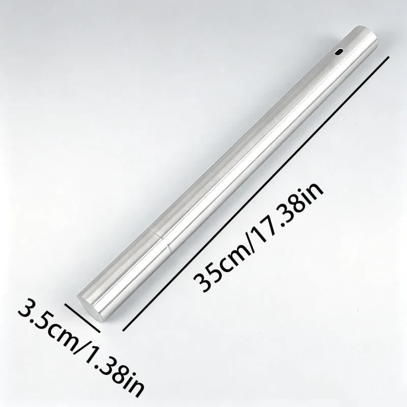 Flat Stainless Steel BBQ Skewers with Storage Tube, Reusable Kebab Grill Sticks - 3.5cmX35cm