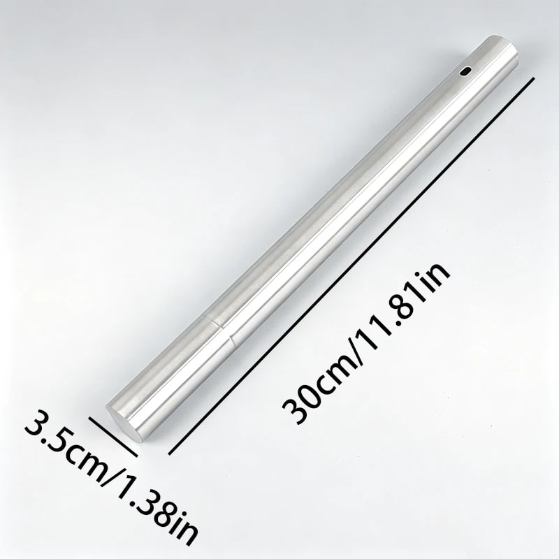 Flat Stainless Steel BBQ Skewers with Storage Tube, Reusable Kebab Grill Sticks - 3.5cmX30cm