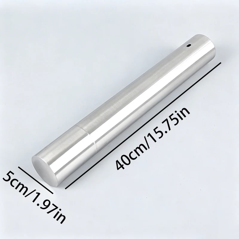 Flat Stainless Steel BBQ Skewers with Storage Tube, Reusable Kebab Grill Sticks - 5cmX40cm