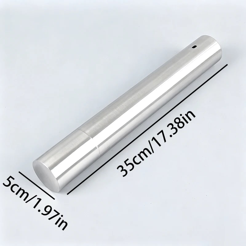Flat Stainless Steel BBQ Skewers with Storage Tube, Reusable Kebab Grill Sticks - 5cmX35cm