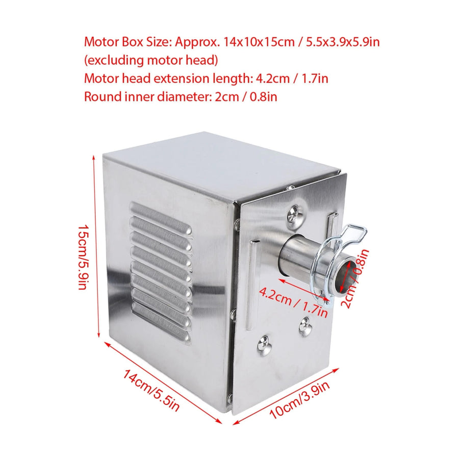 Stainless Steel BBQ Rotisserie Motor, 45W, 2-3 RPM, EU or US Plug