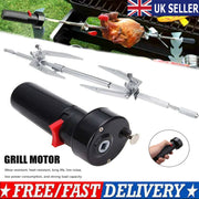 Electric BBQ Rotisserie Motor and Stainless Steel Fork Kit, 1.5V D Battery