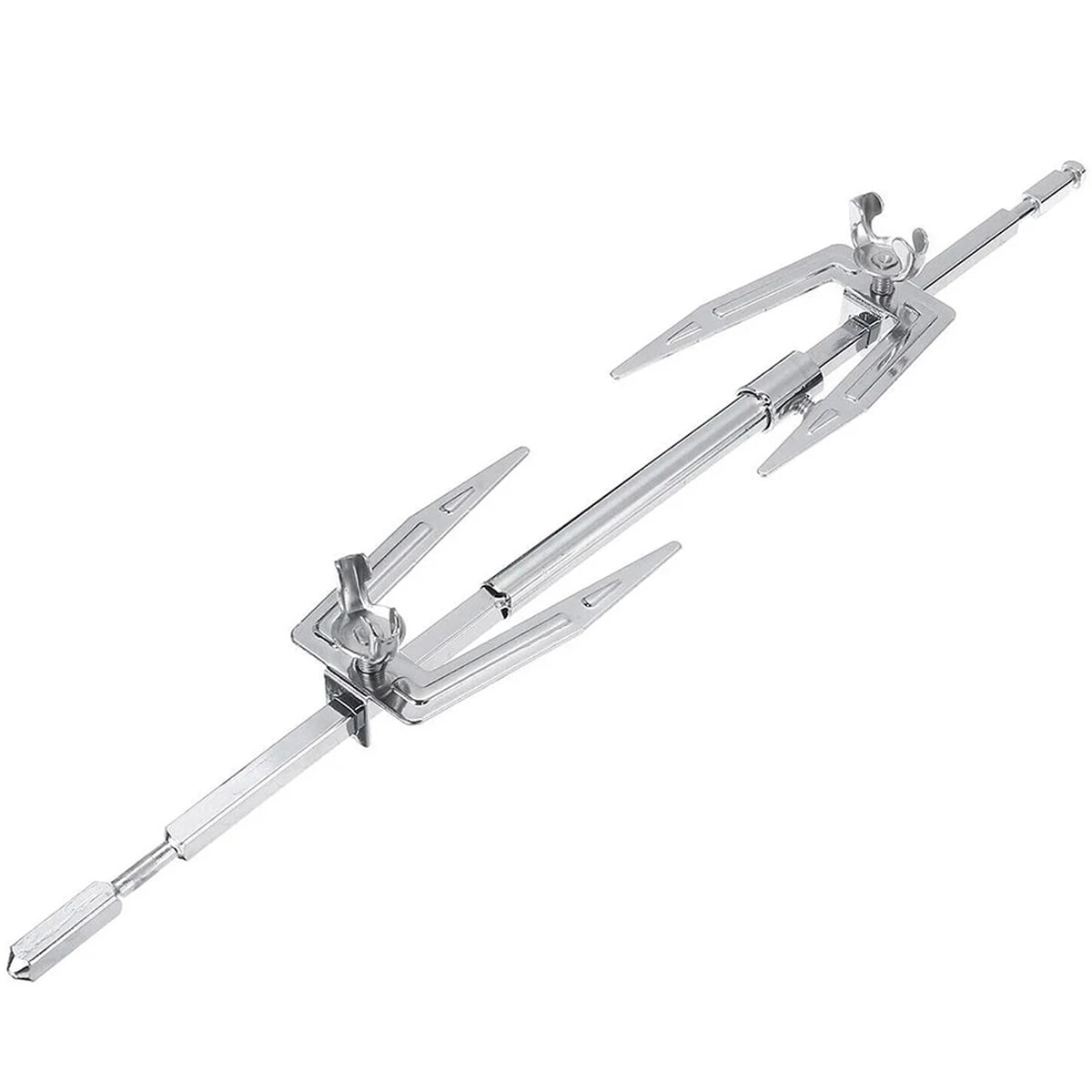 Electric BBQ Rotisserie Motor and Stainless Steel Fork Kit, 1.5V D Battery - B