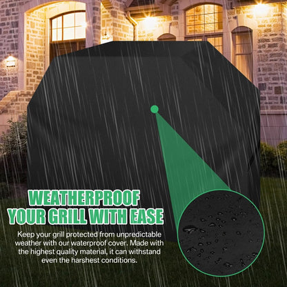 Waterproof Fabric BBQ Grill Cover, UV Resistant, Multiple Sizes