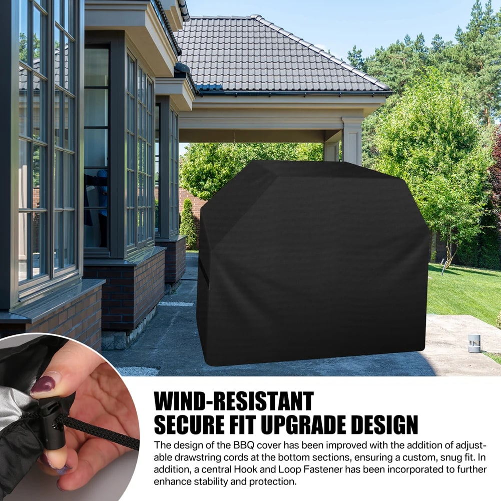Waterproof Fabric BBQ Grill Cover, UV Resistant, Multiple Sizes