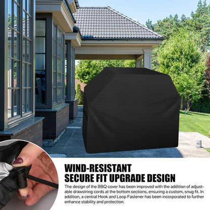 Waterproof Fabric BBQ Grill Cover, UV Resistant, Multiple Sizes
