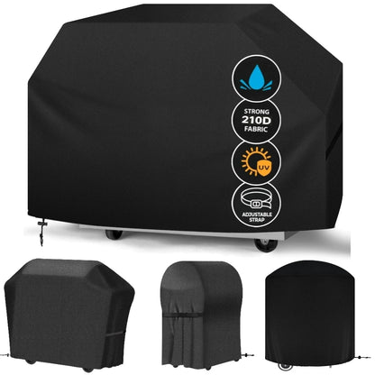 Waterproof Fabric BBQ Grill Cover, UV Resistant, Multiple Sizes