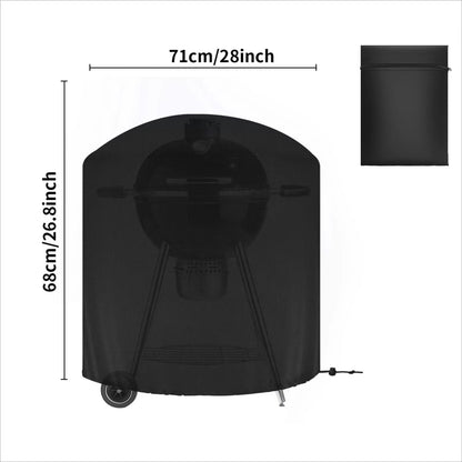 Waterproof Fabric BBQ Grill Cover, UV Resistant, Multiple Sizes - 71x68cm