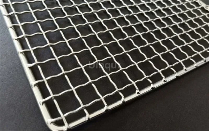 304 Stainless Steel BBQ Grill Mesh, Rectangle Cooking Grid, Multiple Sizes