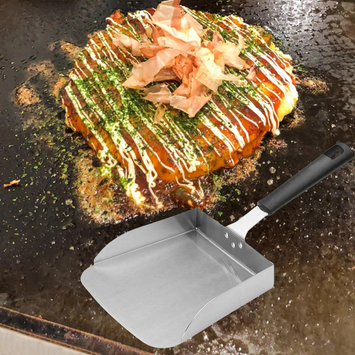 Stainless Steel BBQ Spatula with Long Handle, 38.2cm, Kesoto