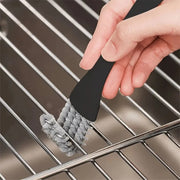 BBQ Grill Cleaning Brush with Scraper Edge, Plastic, 17cm
