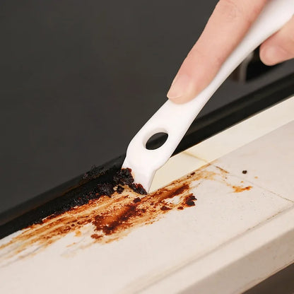 BBQ Grill Cleaning Brush with Scraper Edge, Plastic, 17cm