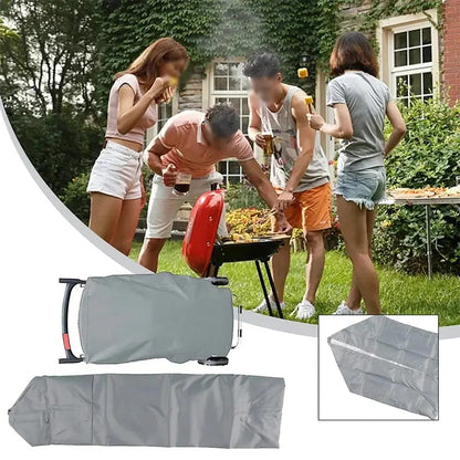 Grey 210D Grill Cover 101 x 49 x 25cm for Weber Traveler Gas Grill