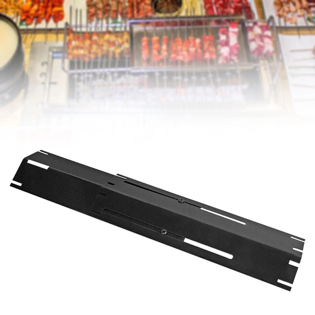 Kesoto Adjustable Metal Gas Grill Heat Deflector Plate Replacement Cover