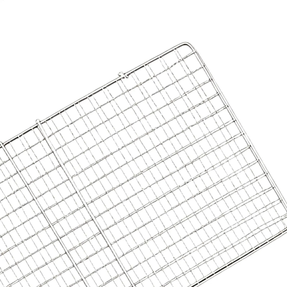 Stainless Steel Folding Grill Basket with Removable Handle, Medium or Large
