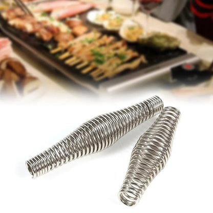 Stainless Steel BBQ Grill Spring Handle Replacement, 110mm or 140mm