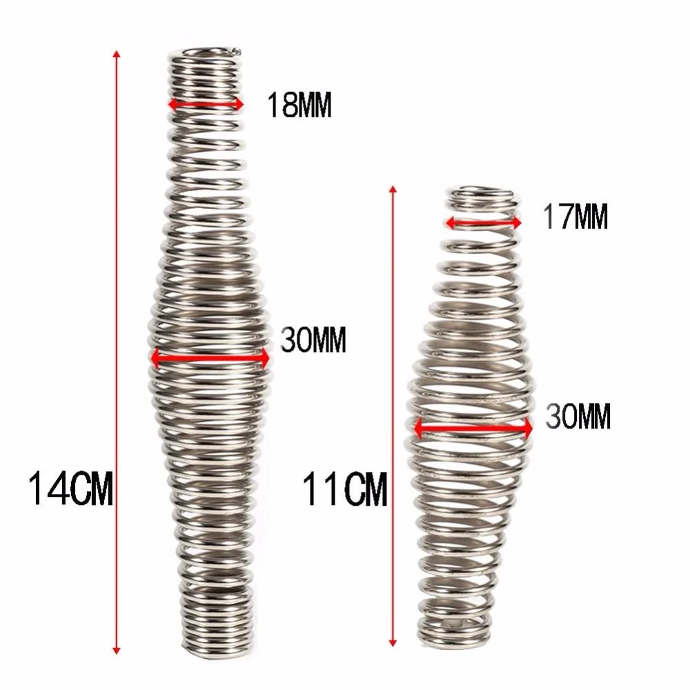 Stainless Steel BBQ Grill Spring Handle Replacement, 110mm or 140mm