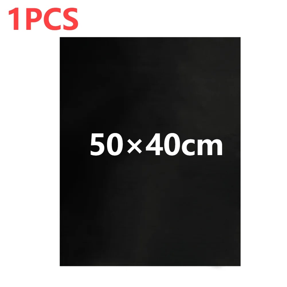 BBQ Grill Mat, Reusable Non-Stick Glass Fibre Fabric Liner, 33x40cm or 50x40cm - 1PCS 50x40cm