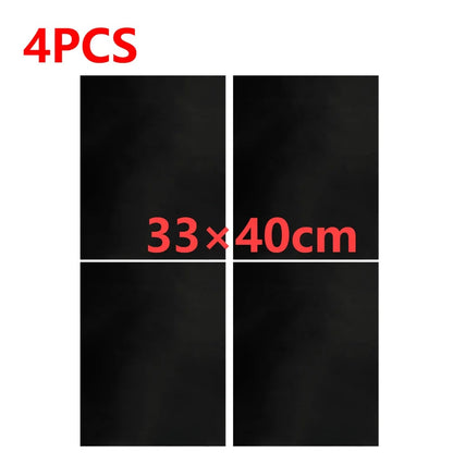 BBQ Grill Mat, Reusable Non-Stick Glass Fibre Fabric Liner, 33x40cm or 50x40cm - 4PCS 33x40cm