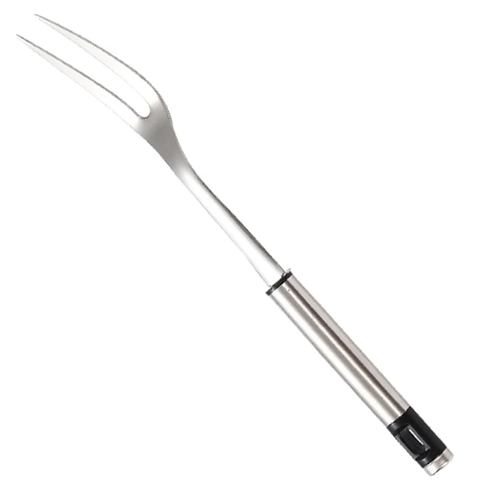U-Shaped Stainless Steel BBQ Meat Fork, 29.5cm
