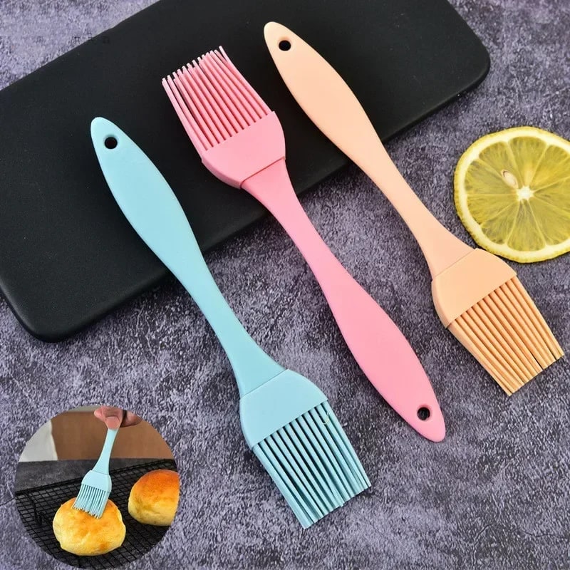 Heat-Resistant Rubber Basting Brush for BBQ, Baking, Oil and Butter