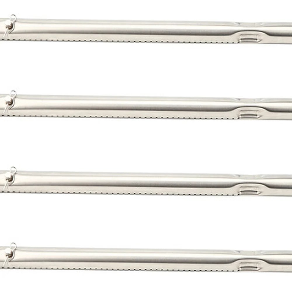 Stainless Steel Gas Grill Replacement Burner Assembly and Heat Shield Options