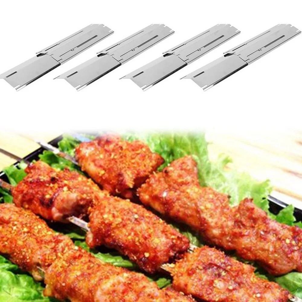 Stainless Steel Gas Grill Replacement Burner Assembly and Heat Shield Options