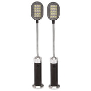 LED Barbecue Grill Light with Magnetic Base, Flexible Gooseneck, Black, Pack of 2