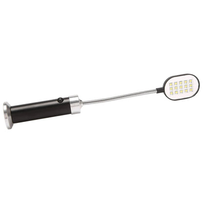 LED Barbecue Grill Light with Magnetic Base, Flexible Gooseneck, Black, Pack of 2