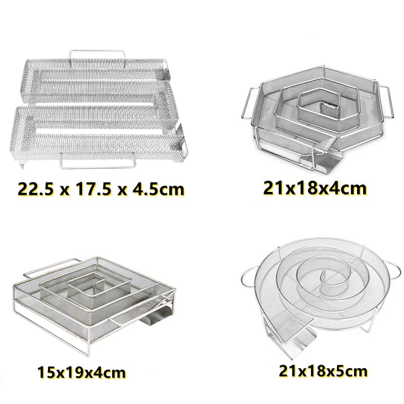 Stainless Steel Cold Smoke Generator for BBQ Grills and Smokers, Hot or Cold Smoking