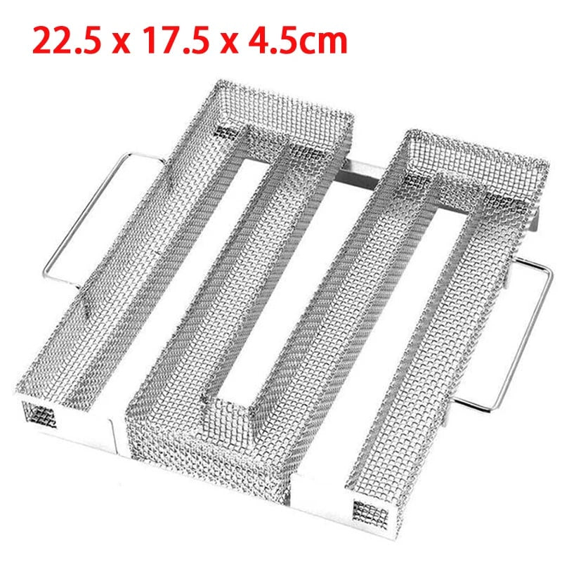 Stainless Steel Cold Smoke Generator for BBQ Grills and Smokers, Hot or Cold Smoking - M Shape