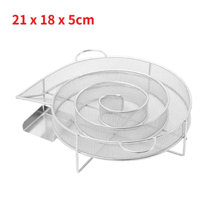 Stainless Steel Cold Smoke Generator for BBQ Grills and Smokers, Hot or Cold Smoking - Round