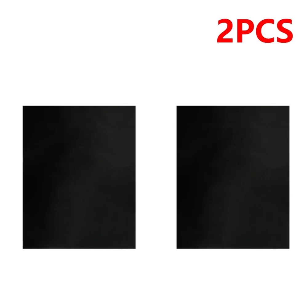BBQ Grill Mat Teflon Non-Stick Black, 40 x 33cm, Multiple Pack Sizes - 2PCS 50X40cm