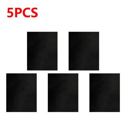 BBQ Grill Mat Teflon Non-Stick Black, 40 x 33cm, Multiple Pack Sizes - 5PCS 50X40cm